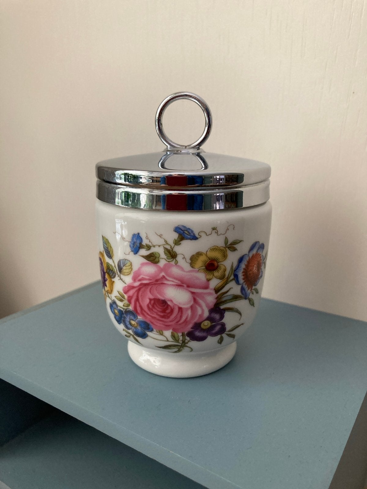 Royal Worcester Egg Coddler Eierdopje met Bloemmotief, Ophalen of Verzenden