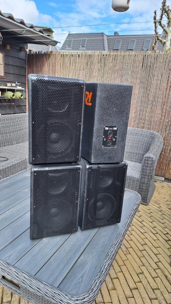 Power dynamics pd308 speakers/toppen, Ophalen of Verzenden, 120 watt of meer, Subwoofer, Overige merken