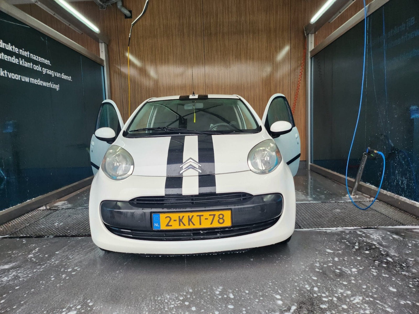 Citroën C1 Special sport 3-DRS 2008 Wit, Auto's, Voorwielaandrijving, Stof, Zwart, C1