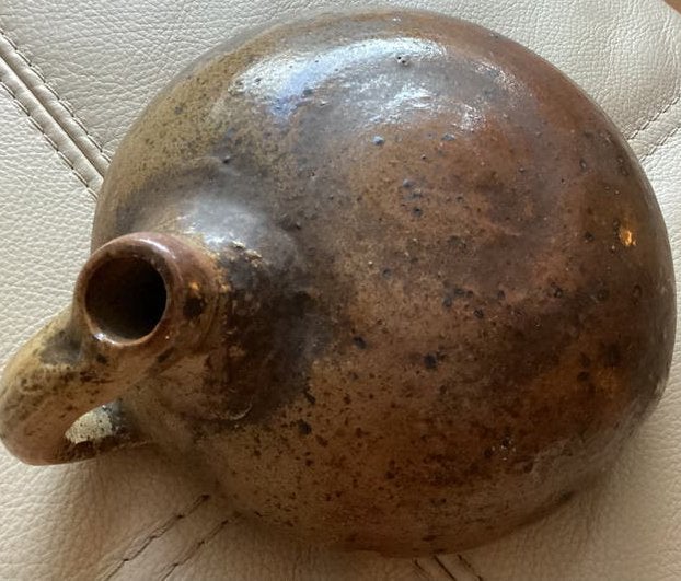 Franse antieke beddekruik mooi exemplaar – 20 cm, Ophalen