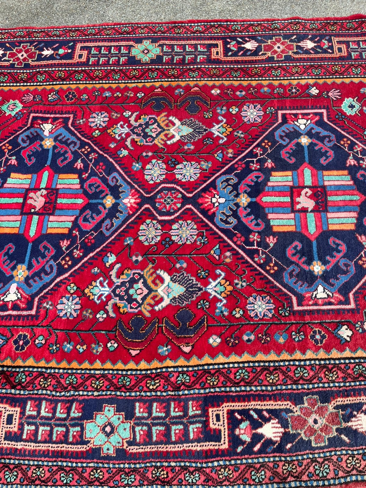 Perzische tapijt handgemaakt 300x155,, Huis en Inrichting, Stoffering | Tapijten en Kleden, Ophalen, Gebruikt, Bruin, 150 tot 200 cm