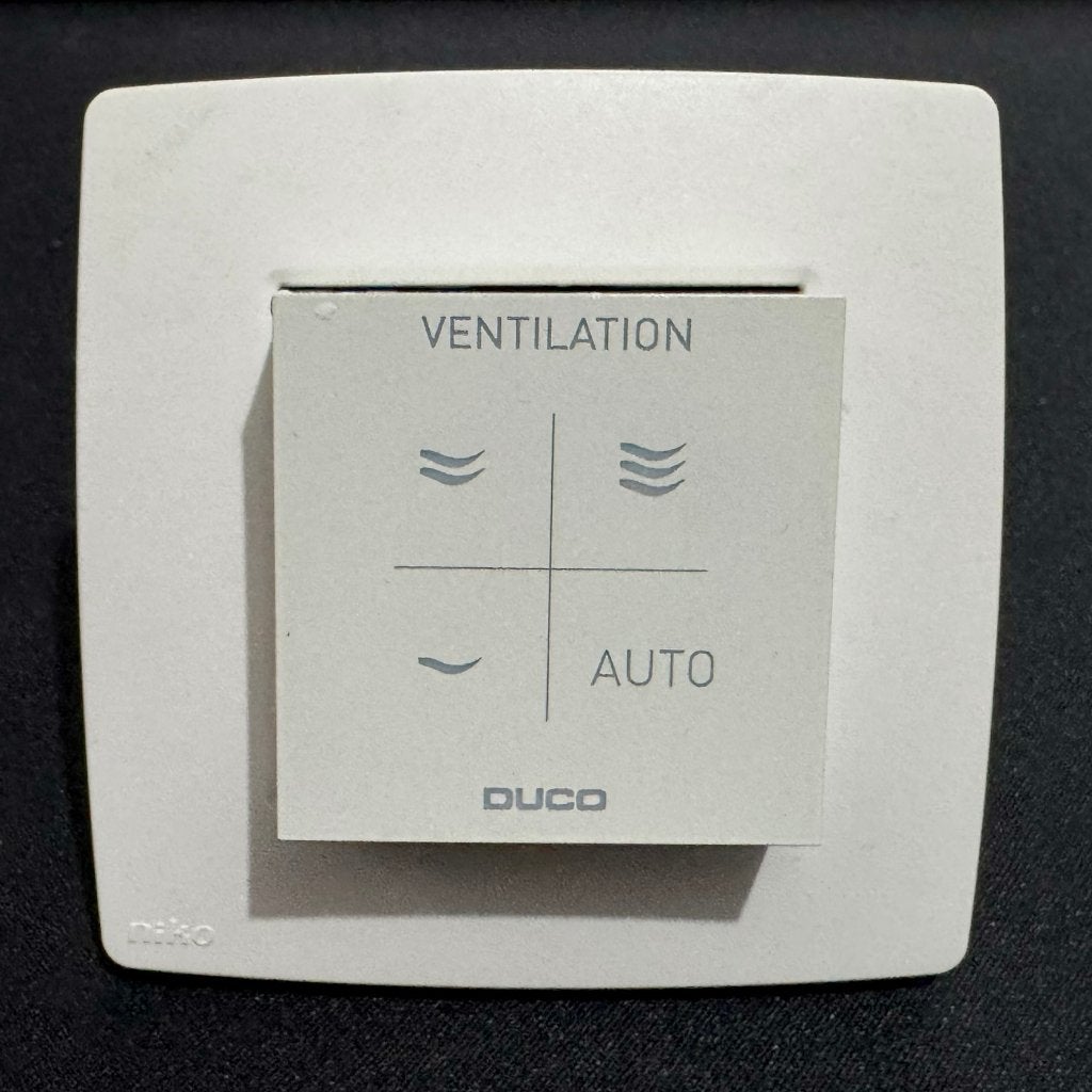 Duco CO2 Ruimtesensor bediening schakelaar RF/W W - Wit, Ophalen of Verzenden, Zo goed als nieuw, Ventilator