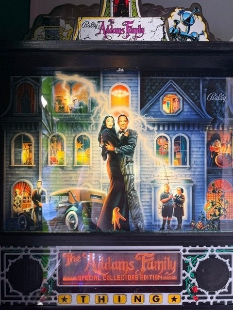 flipperkast "The Addams Family", Ophalen, Gebruikt, Bally, Dot-matrix