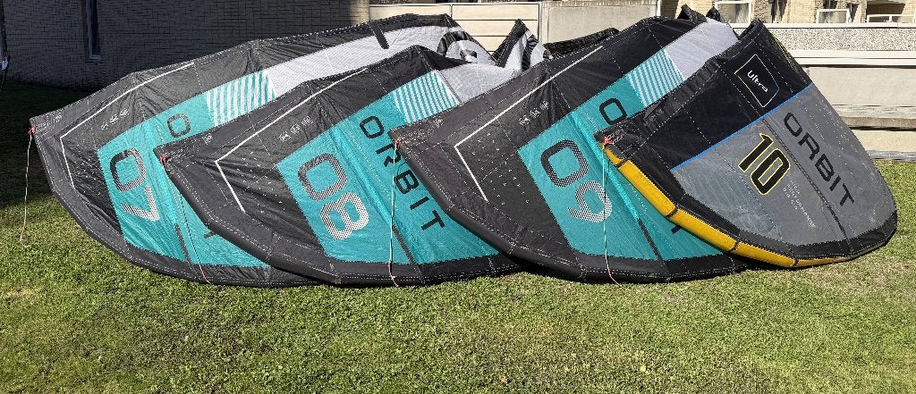 North Orbit Pro 7/8/9 m + Orbit Ultra 10 m + bars (pro), Watersport en Boten, Geen board, Ophalen of Verzenden, Zo goed als nieuw