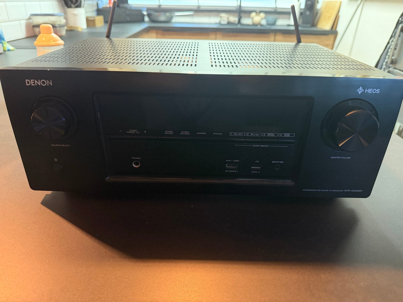 Denon AVR-X2400H AV-receiver - Zo goed als nieuw, Ophalen, Denon, Zo goed als nieuw, 120 watt of meer