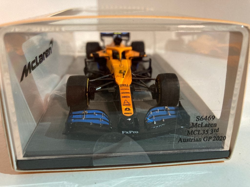 ✅ Lando Norris 1:43 1e Podium 2020 Mclaren Spark S6469 F1, Verzamelen, Automerken, Motoren en Formule 1, Ophalen of Verzenden