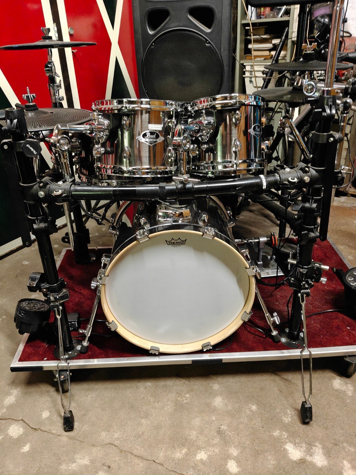 Pearl Elektronische Kit  Black Chrome, Ophalen, Gebruikt, Pearl