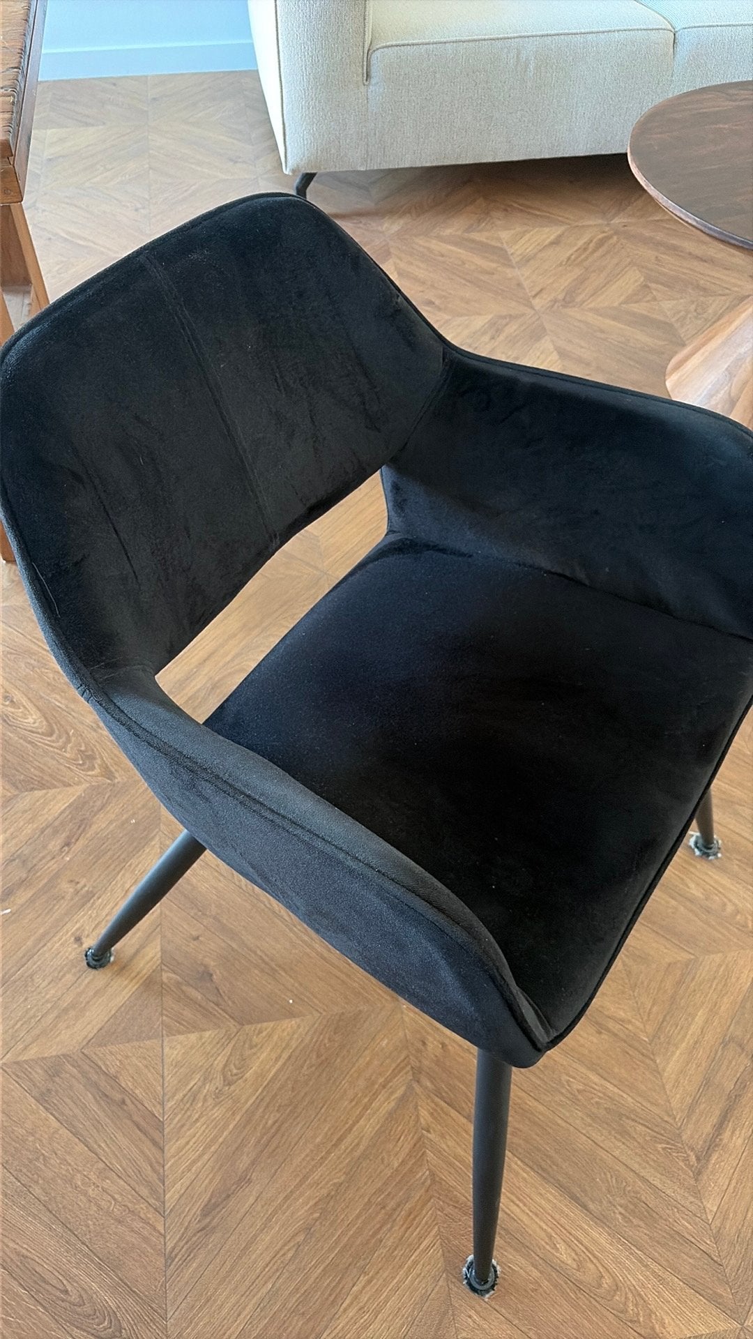 2 zwarte stoelen, Huis en Inrichting, Ophalen, Zo goed als nieuw, Zwart, Twee