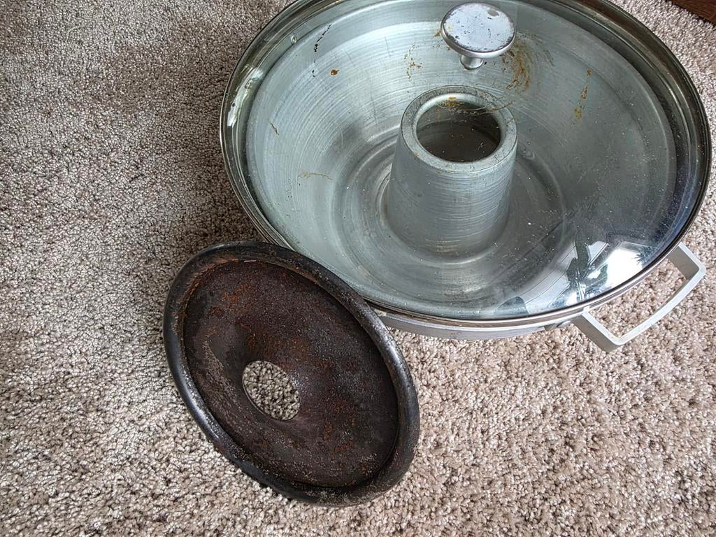 Wonderpan met glazen deksel, Witgoed en Apparatuur, Ophalen of Verzenden, Gebruikt, Minder dan 45 cm