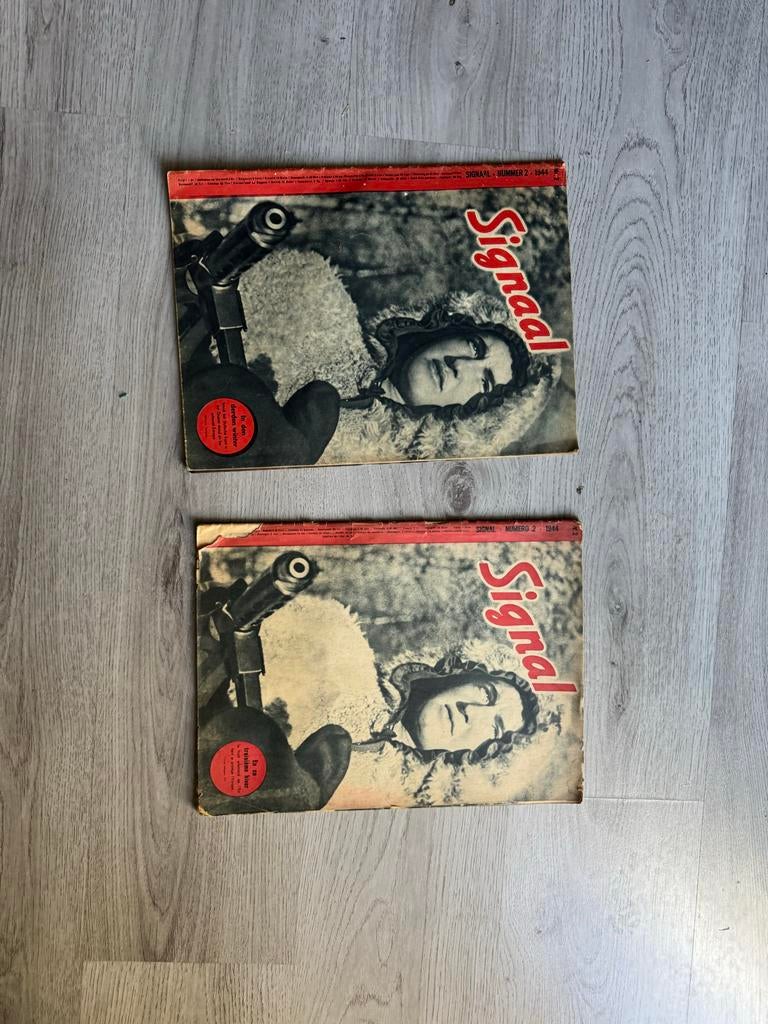 2x Origineel Signal / Signaal Magazine - Nummer 2, 1944, Ophalen of Verzenden, 1940 tot 1960, Buitenland, Tijdschrift