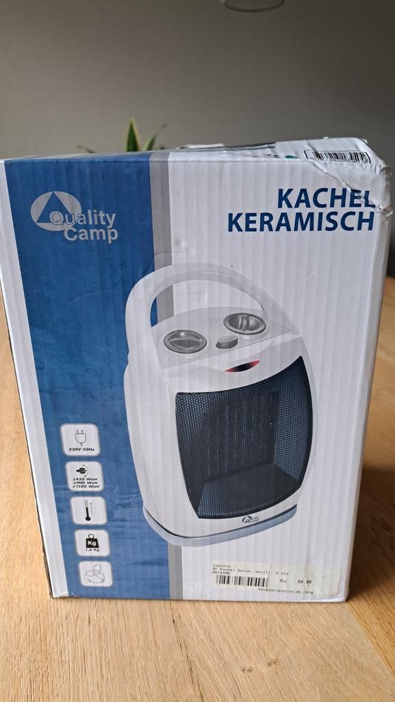 Gloednieuwe Keramische Tentkachel - Ideaal voor Camping, Overige soorten, Elektrisch, Nieuw, Ophalen of Verzenden