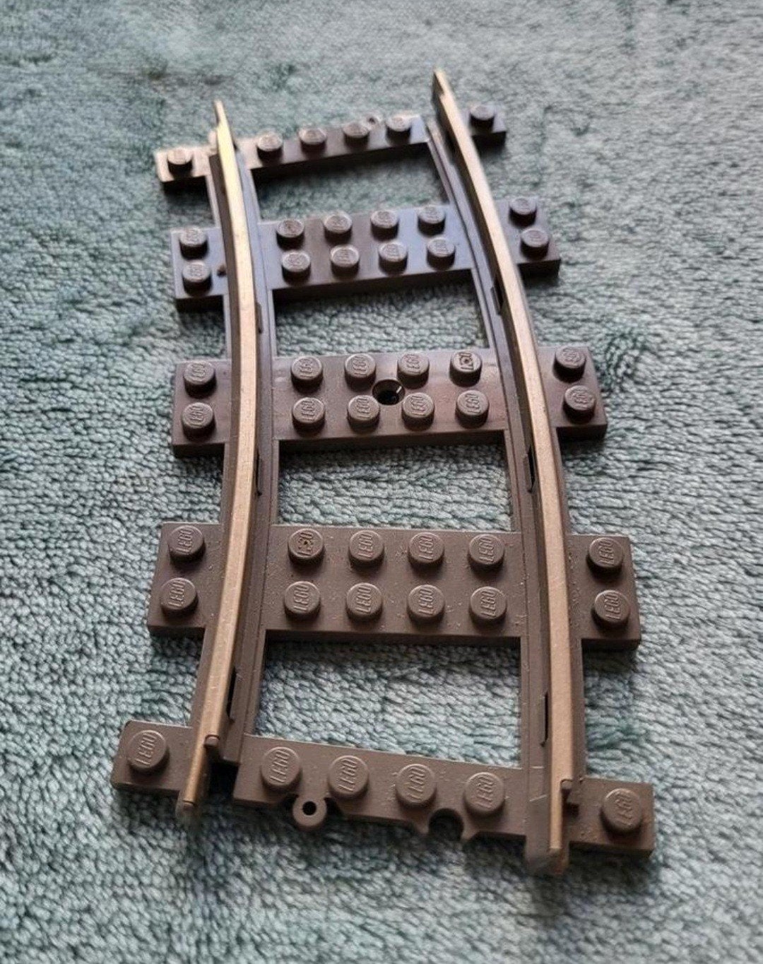 Lego City 9 Volt RC trein ijzeren rails bocht spoor baan., Ophalen of Verzenden, Gebruikt, Losse stenen, Lego