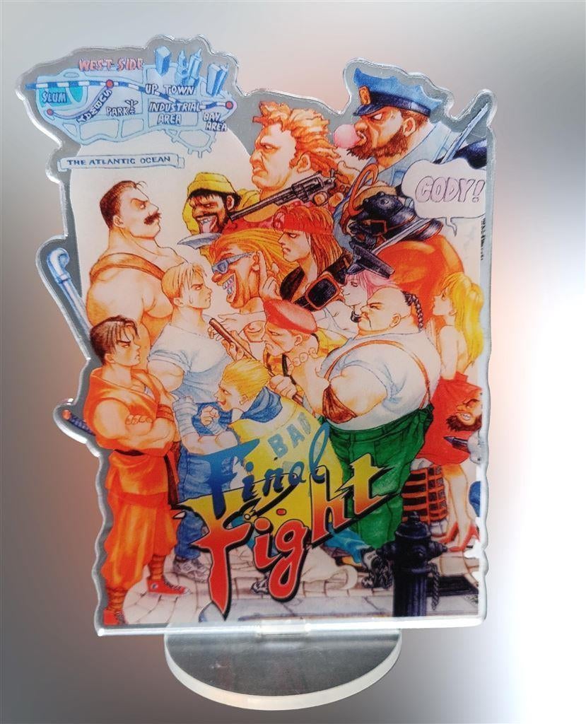 FINAL FIGHT CAPCOM Acrylic Display retro game standee, Spelcomputers en Games, Games | Overige, Vechten, Verzenden, 1 speler, Nieuw