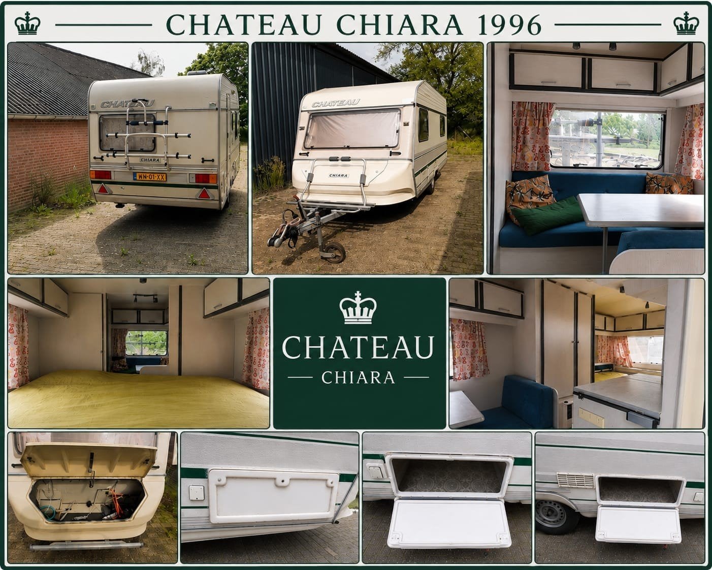 Chateau Chiara 430 (450) 1996- met voortent., Rondzit, 750 - 1000 kg, Particulier, Tot en met 4