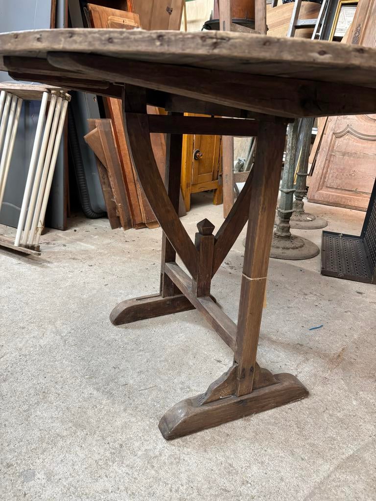 Antieke Franse Wijntafel (Table de Vigneron), Ophalen of Verzenden
