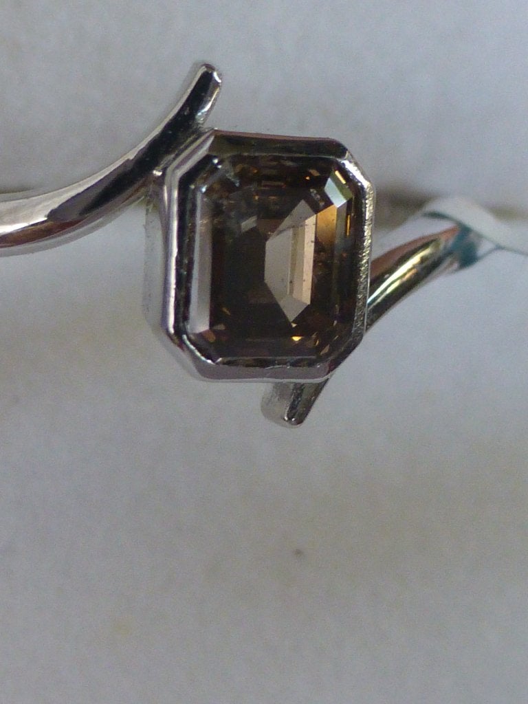 NIEUW 14 kt Gouden Ring nauurlijke Diamant CERTIFICAAT, Verzenden, Nieuw, 17 tot 18, Met edelsteen