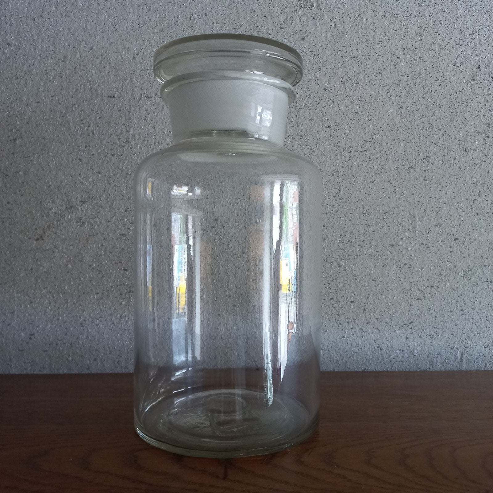 Brocante glazen stopfles XXL - 5 liter, Antiek en Kunst, Ophalen