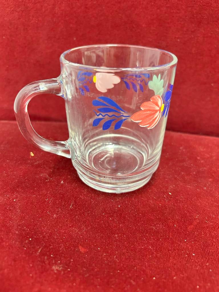 Boerenbont theeglazen, Huis en Inrichting, Keuken | Servies, Glas of Glazen, Gebruikt, Div, Ophalen of Verzenden
