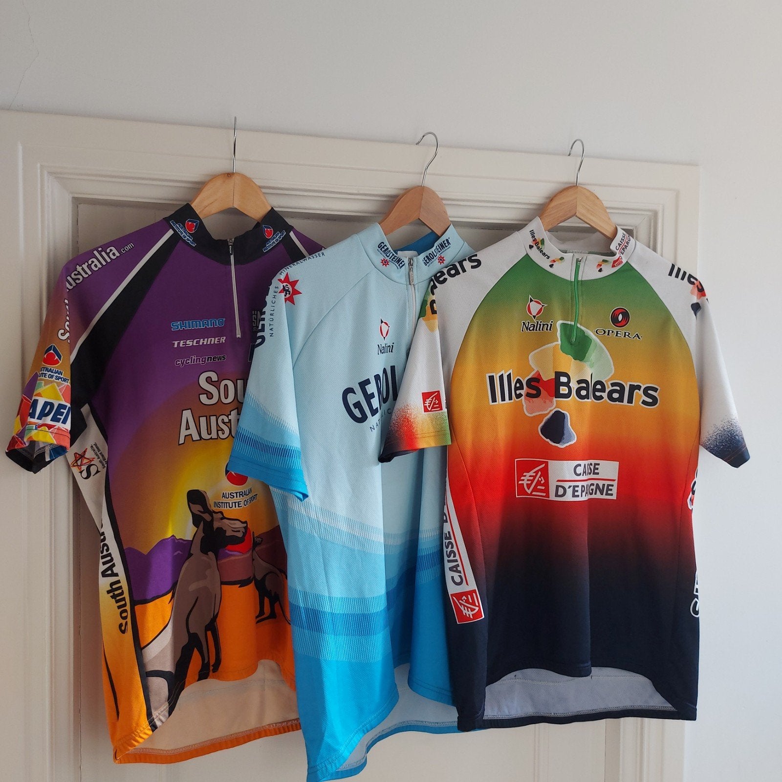 3 vintage wielertrui koerstrui wielershirt Nalini Santini, Gebruikt, Ophalen of Verzenden, Bovenkleding, Heren