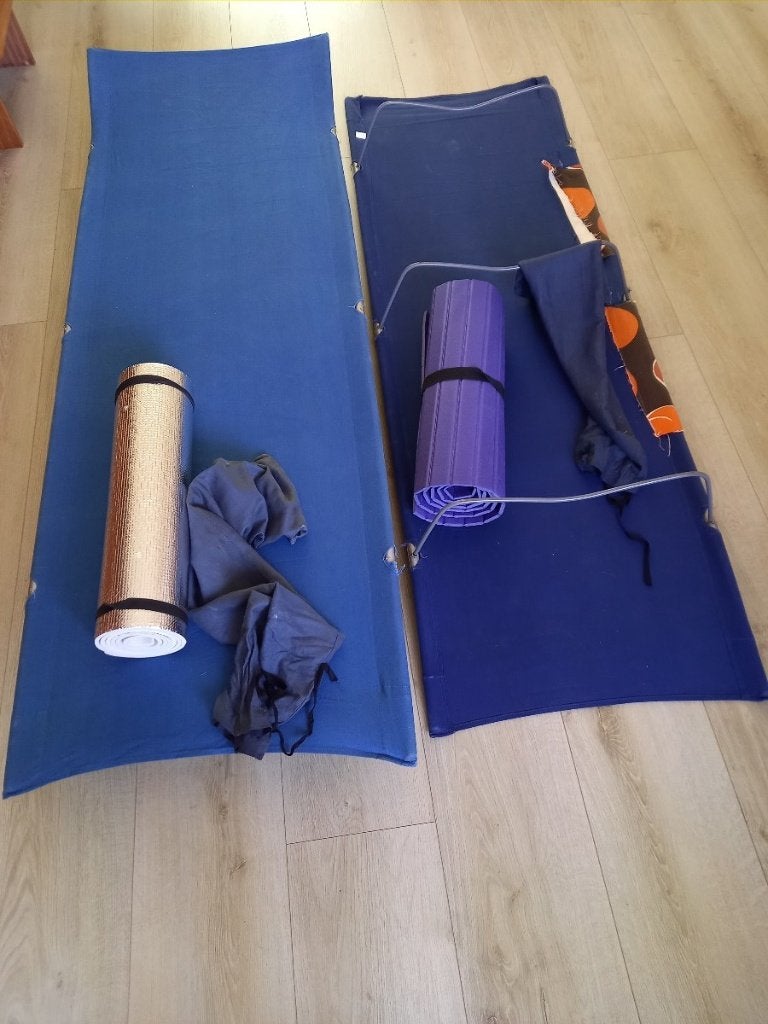 Camping bedje, Ophalen, Gebruikt