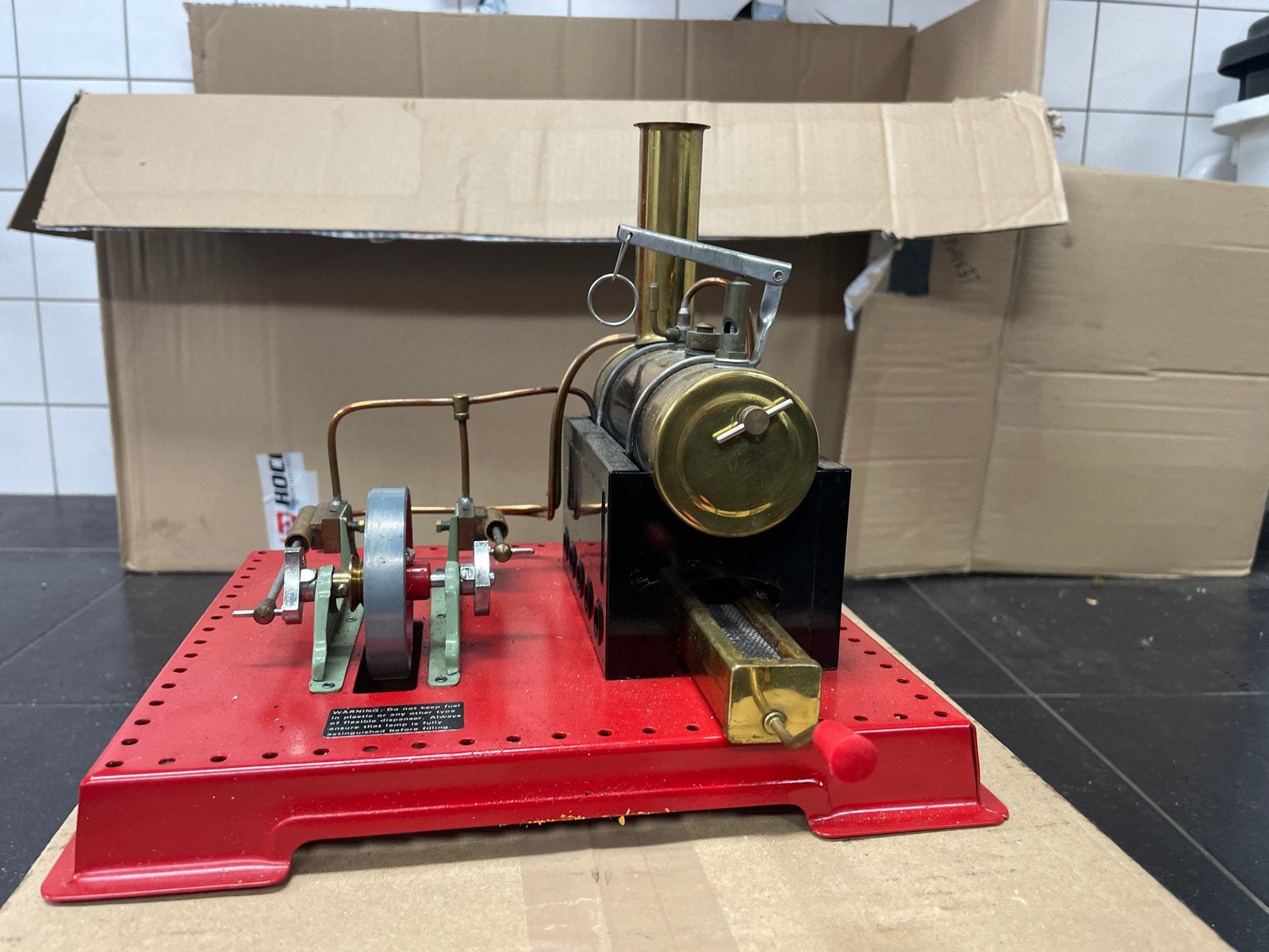 Mamod Stoommachine - Klassieke Werkende Stoommachine, Ophalen, Gebruikt
