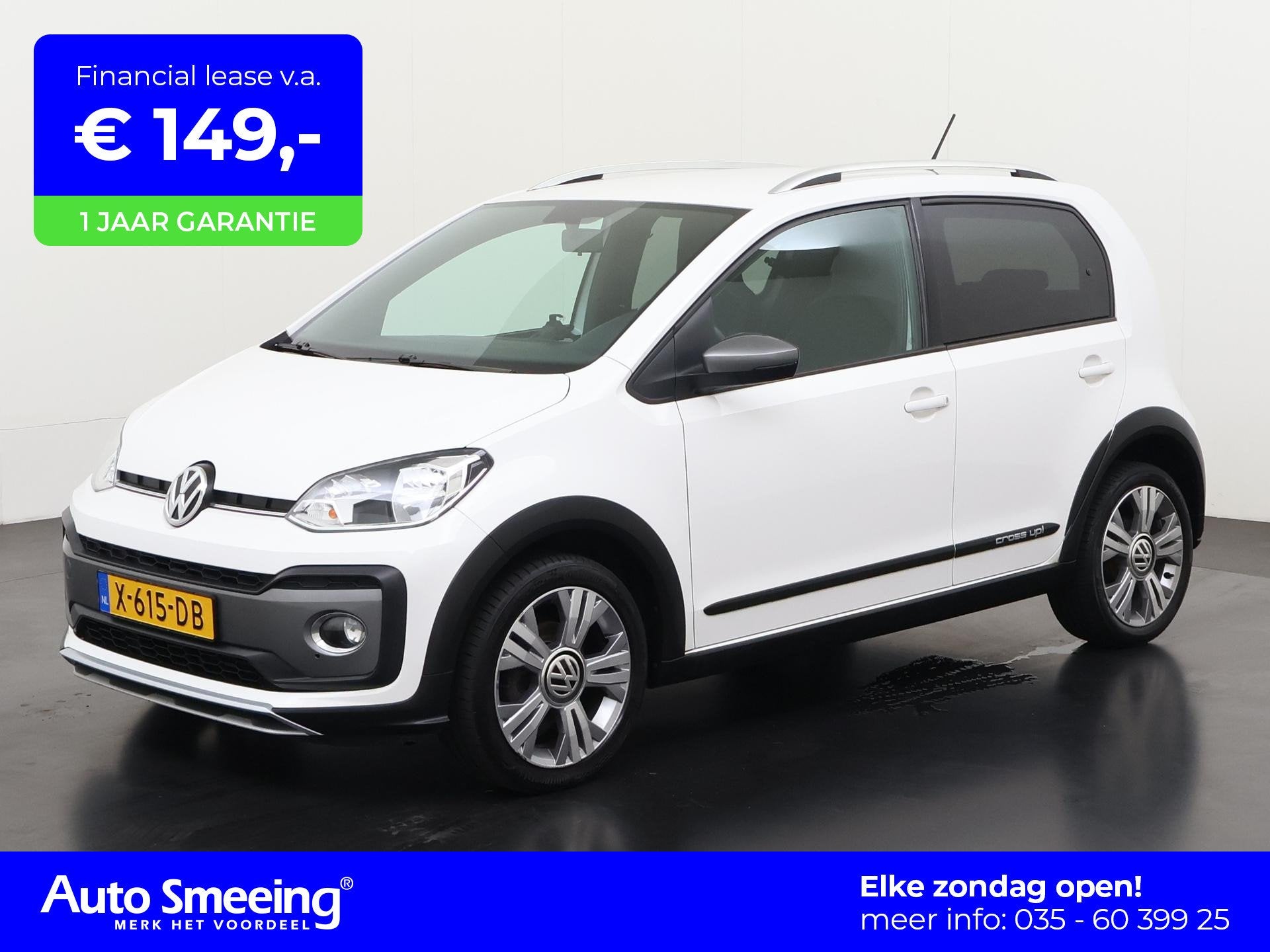 Volkswagen Up! 1.0 BMT Cross up! | Stoelverwarming | Lichtme, Auto's, Voorwielaandrijving, 12 maanden, Stof, 4 stoelen