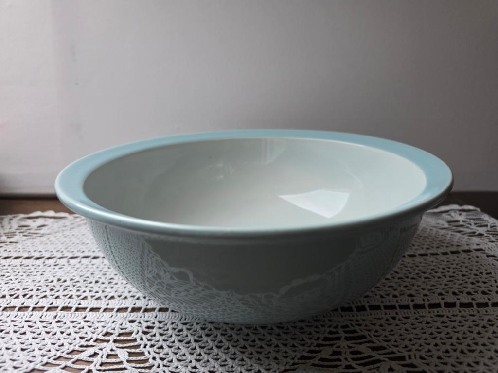 Pastel blauwe diepe kom / schaal, Ophalen of Verzenden