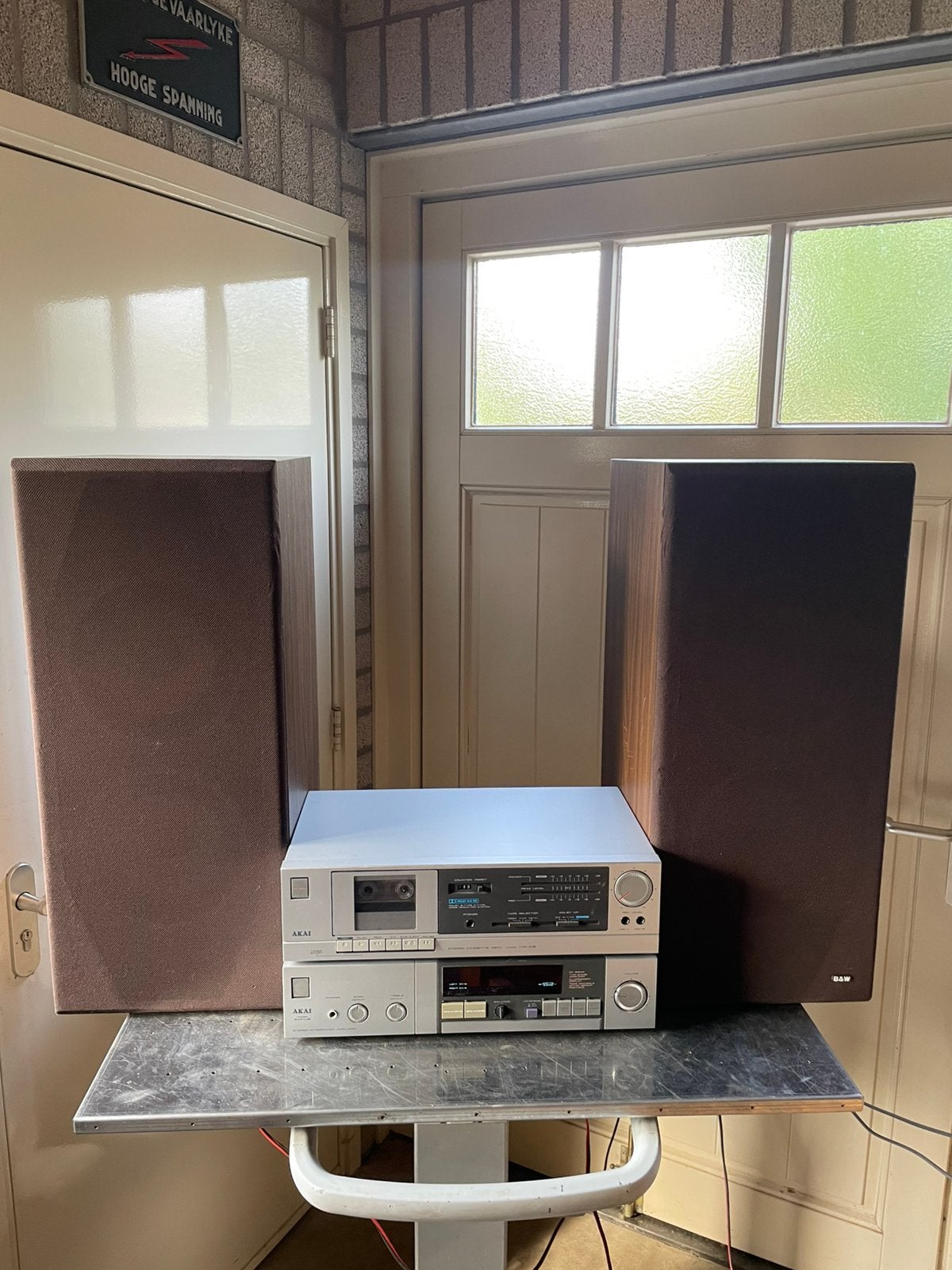 Akai vintage stereotoren,HiFi set met B&W DM220 speakers, Ophalen, Gebruikt, Losse componenten, Akai