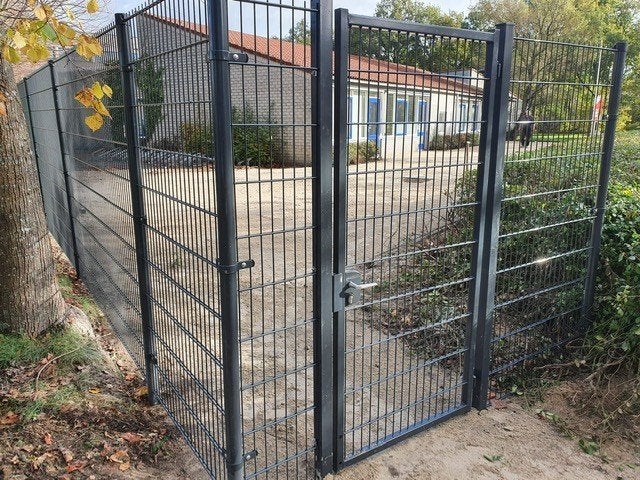 75 meter dubbelstaafmat hekwerk, hoogte 203 centimeter!, Ophalen, S, Nieuw, Dubbelstaafmat hekwerk