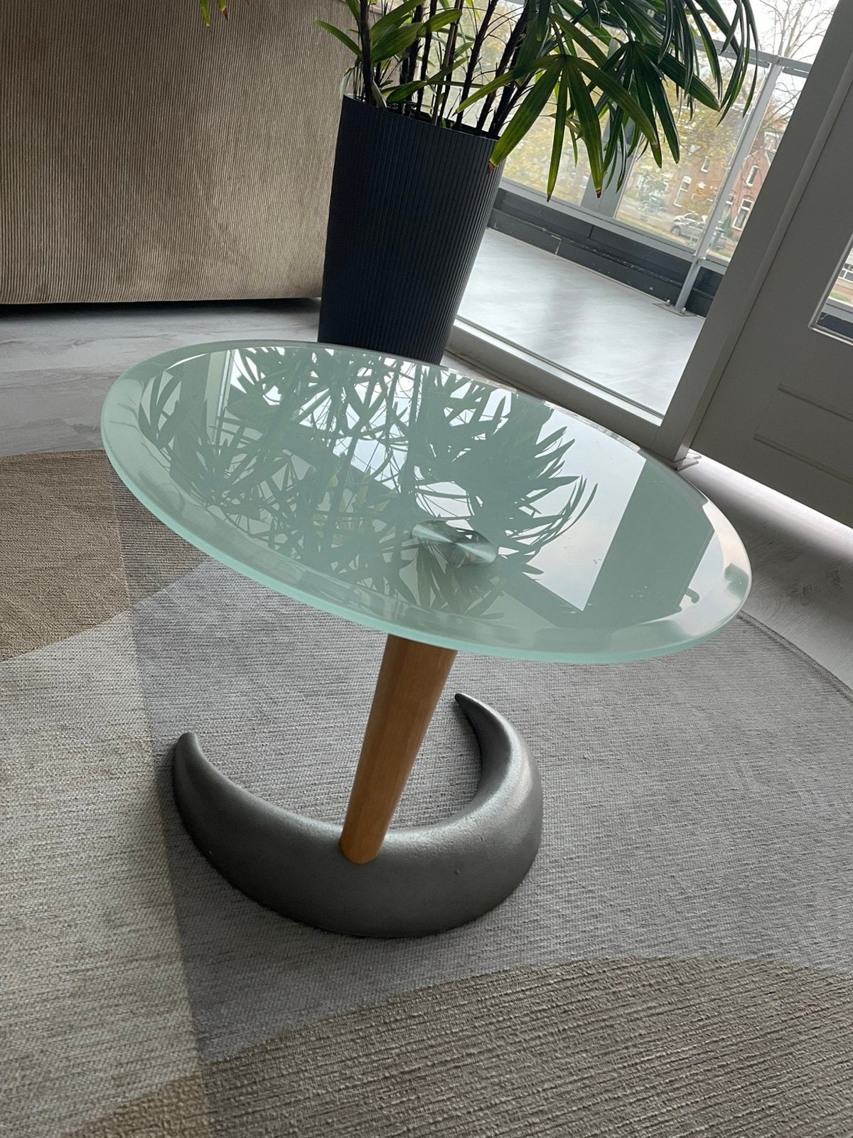 Metaform salontafel / bijzettafel, Huis en Inrichting, Ophalen, Zo goed als nieuw, Rond, Minder dan 55 cm