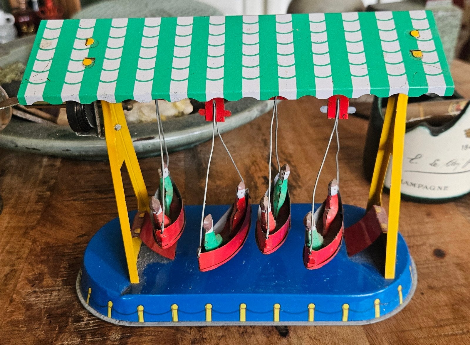 JW Germany Blikken Vliegmolen Gondola Carousel, Antiek en Kunst, Antiek | Speelgoed, Ophalen of Verzenden