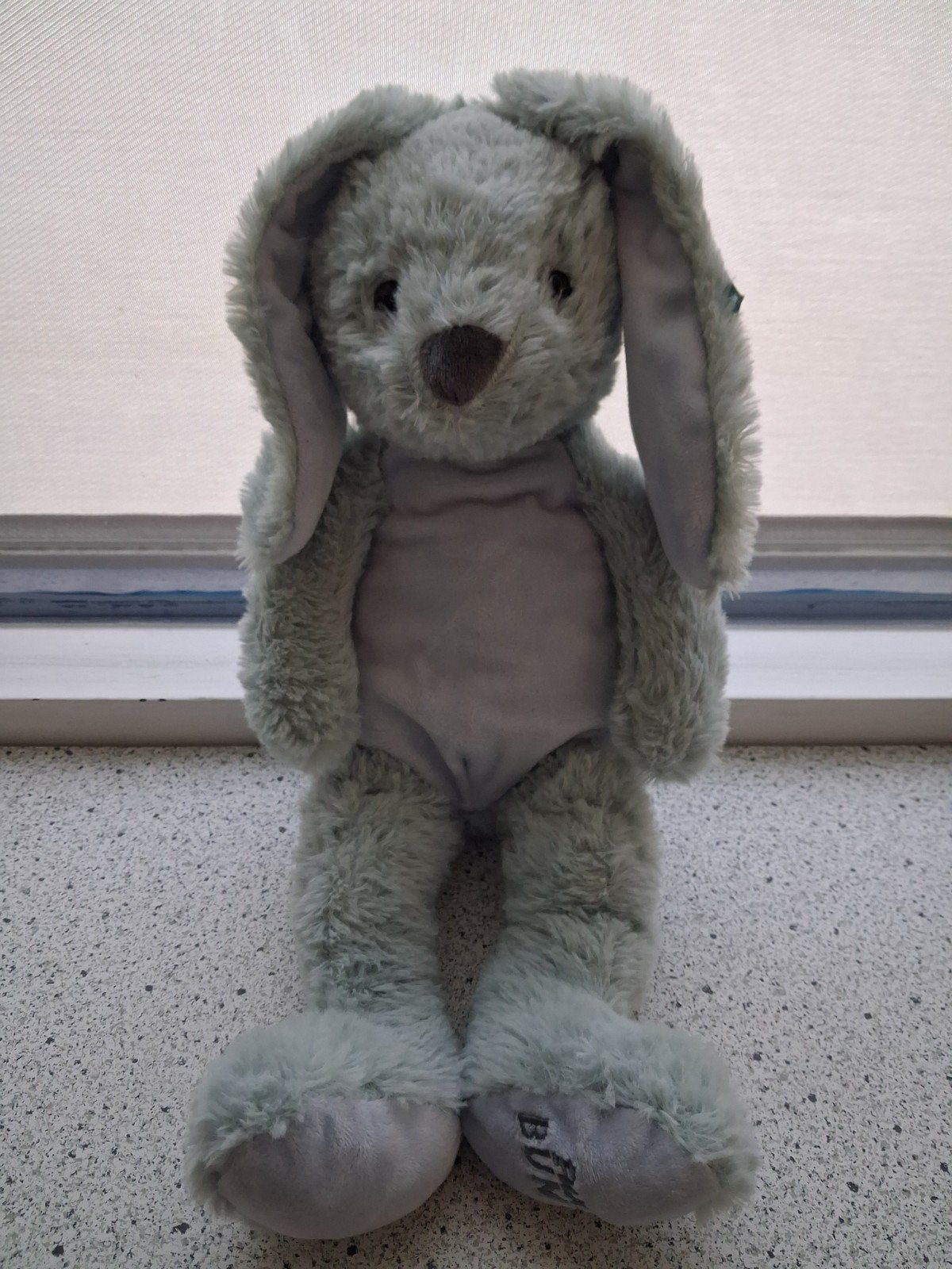 Konijn merk Evora FUNNY BUNNY Kruidvat groenig, Groen, Ophalen of Verzenden, Wasbaar, Middelgroot (20 tot 80 cm)
