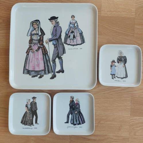 Villeroy en Boch Septfontaines, porcelain gebaksbordjes, Ophalen of Verzenden