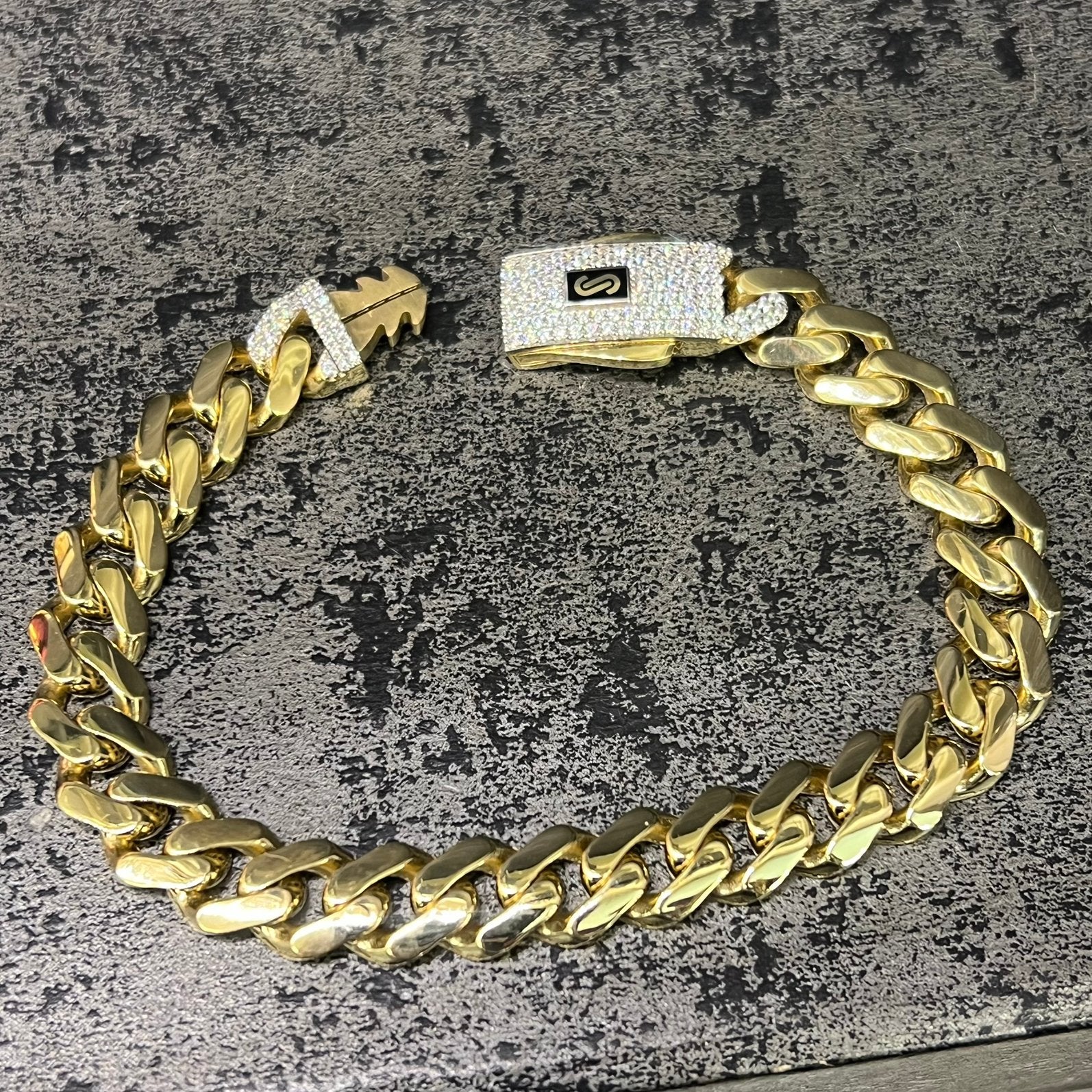 18 karaats gouden ketting collier met armband set monaco, Ophalen of Verzenden, Nieuw, Goud