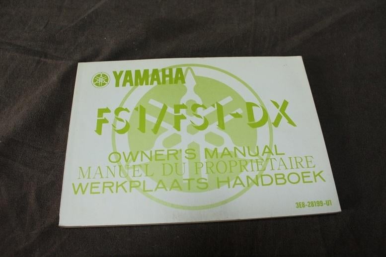 Yamaha FS1 - DX 1979 bromfiets handleiding, Ophalen of Verzenden, Gebruikt