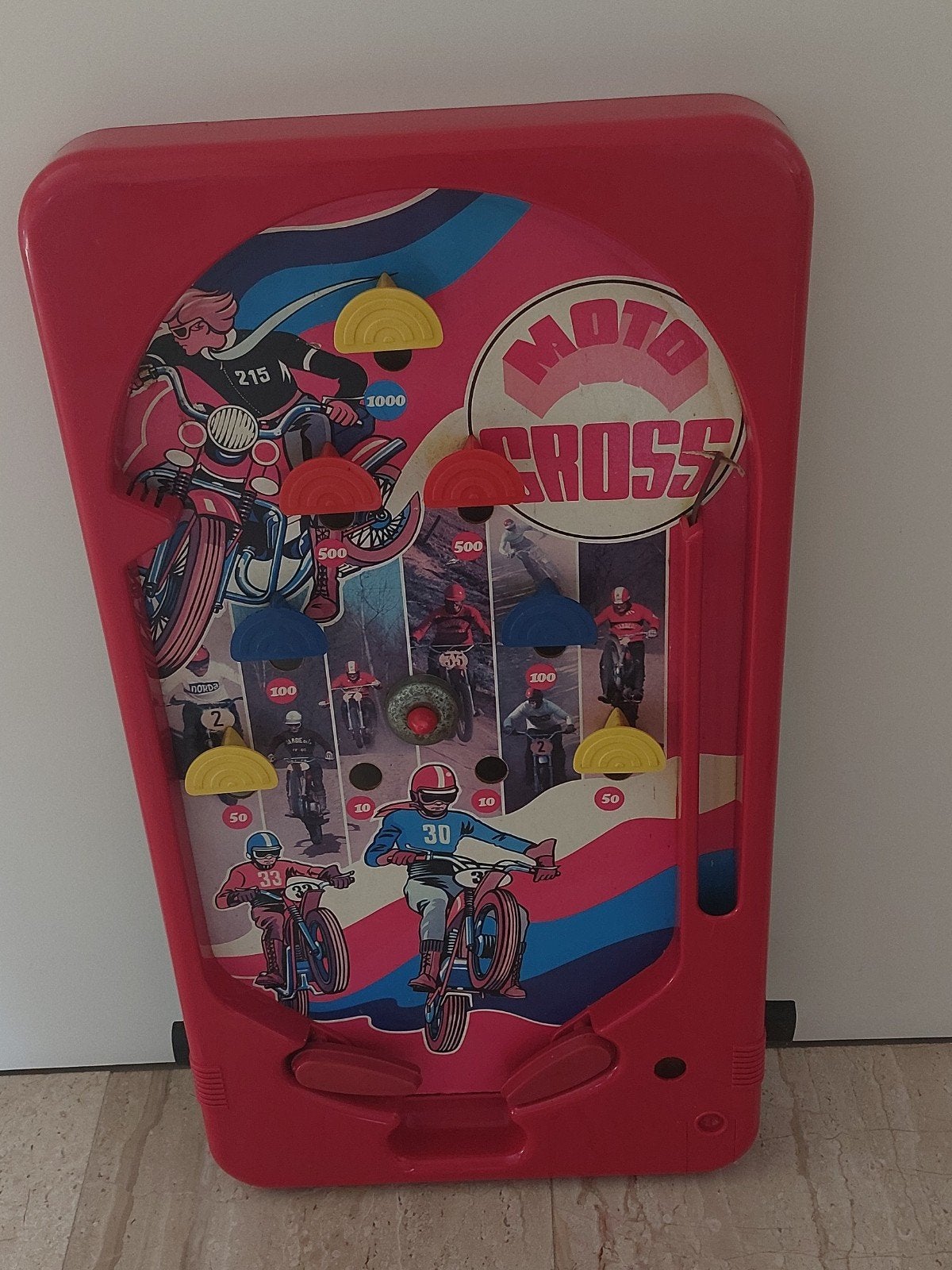 Leuke retro vintage moto cross flipperkast, Ophalen of Verzenden, Gebruikt