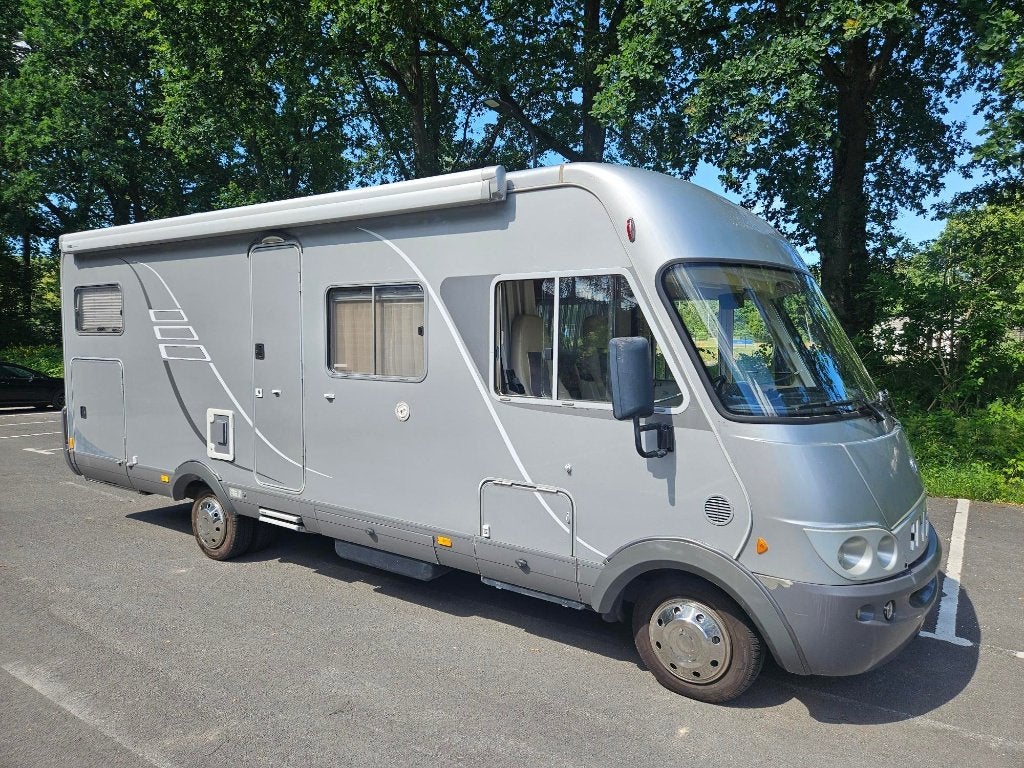 Super Hymer 700 mercedes automaat 2x airco 137.000km BJ 2005, Ringverwarming, Bedrijf, Diesel, Luifel