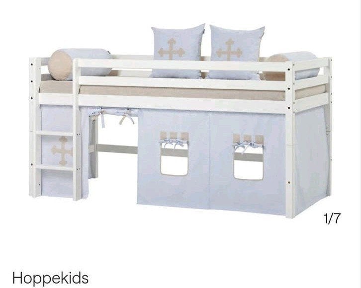 Hoppekids bed gordijn voor halfhoogslaper, Ophalen of Verzenden, Zo goed als nieuw, Halfhoogslaper