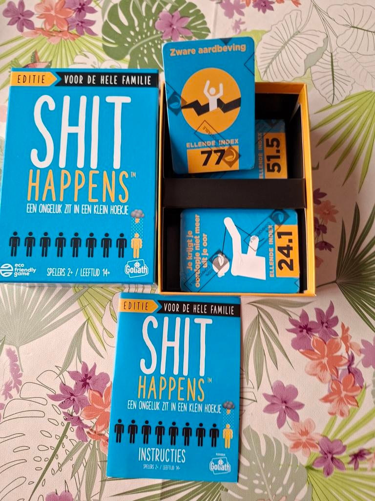 Nieuw shit happens een ongeluk zit in een klein hoekje, Ophalen of Verzenden, Nieuw
