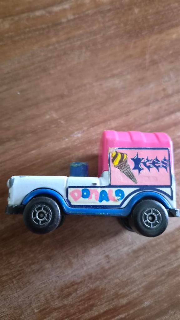 Matchbox Disney nr 11 Jaren '70 - IJscowagen (zonder Donald), Ophalen of Verzenden, Gebruikt