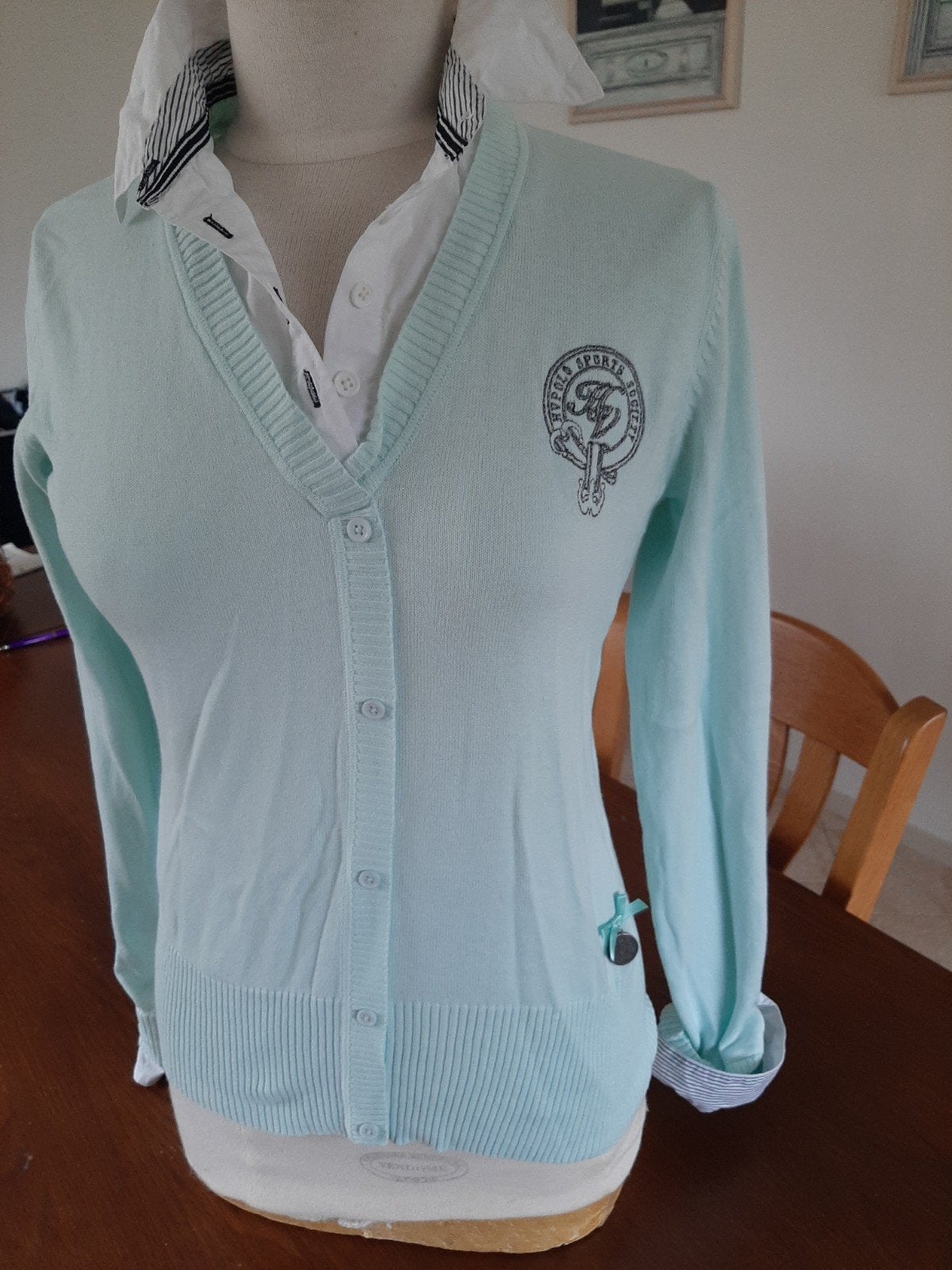 Prachtige nieuwe nette groen hv polo trui vest blouse m 40, Maat 38/40 (M), Nieuw, Ophalen of Verzenden, Hv polo