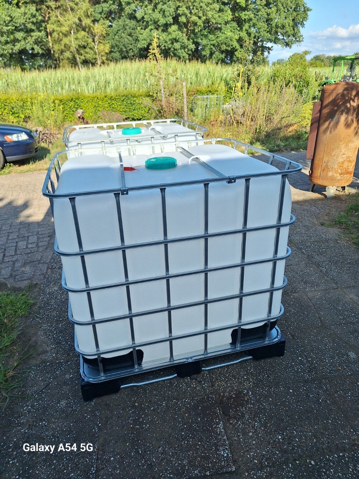Schoongespoelde IBC tank zonder frame en pallet, Gebruikt, 100 cm of meer, 60 cm of meer, Overige typen