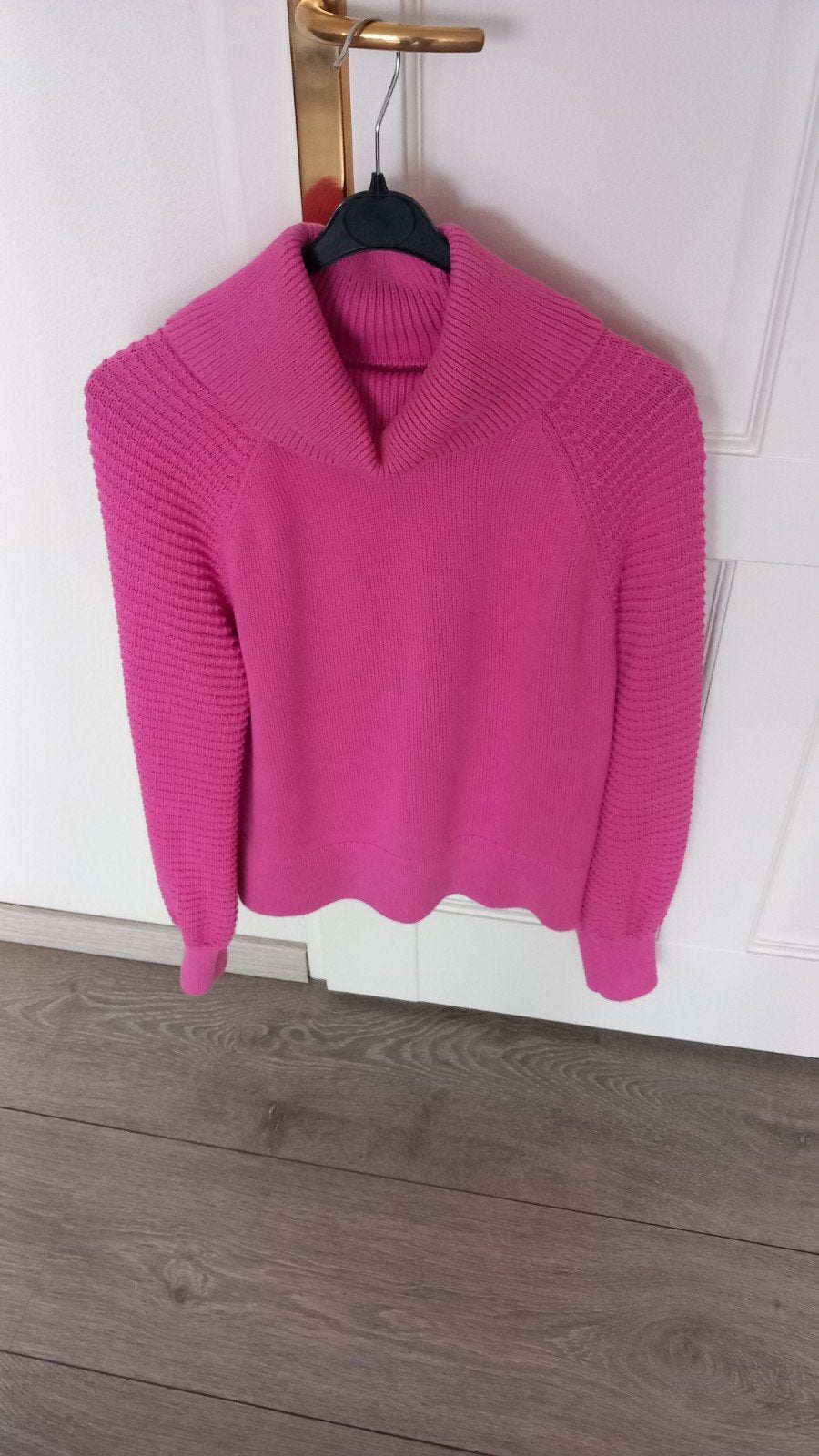 MOOI* ROZE *ESPRIT* KATOENEN HANGCOL TRUI., Maat 42/44 (L), Ophalen of Verzenden, Zo goed als nieuw, Roze