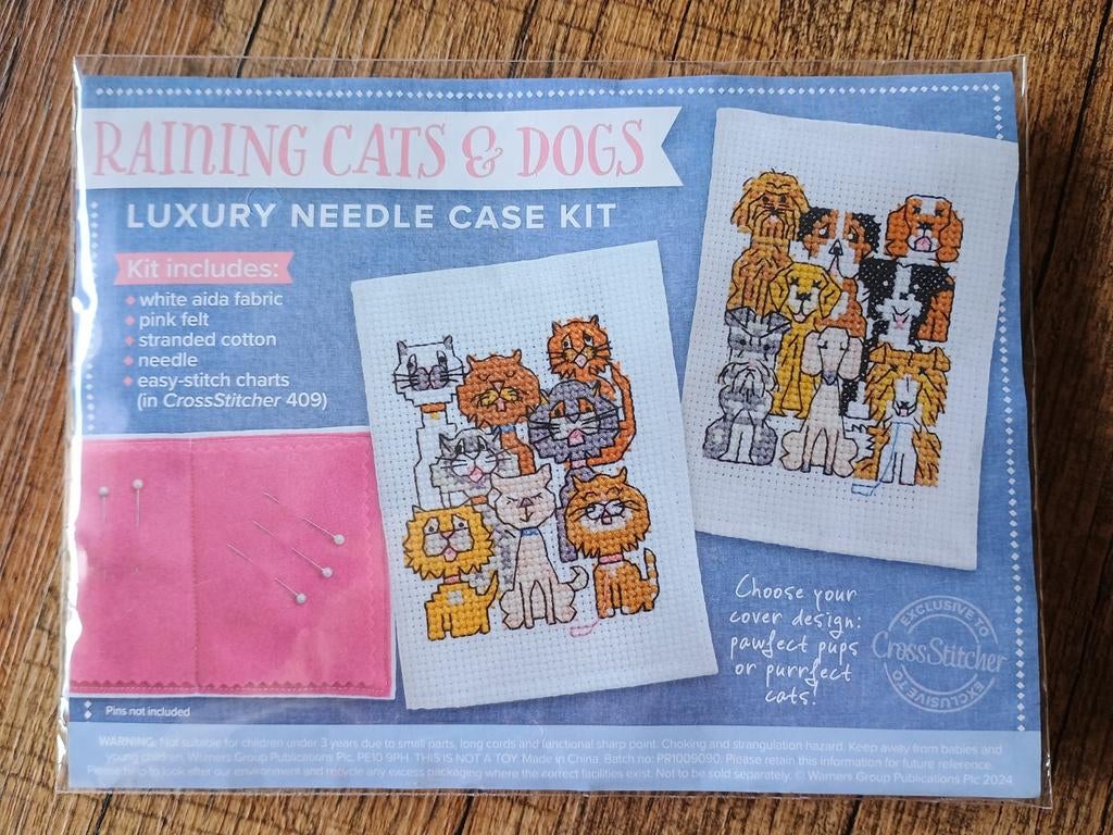 Borduurpakketje - naalden boekje  honden / katten, Ophalen of Verzenden, Patroon