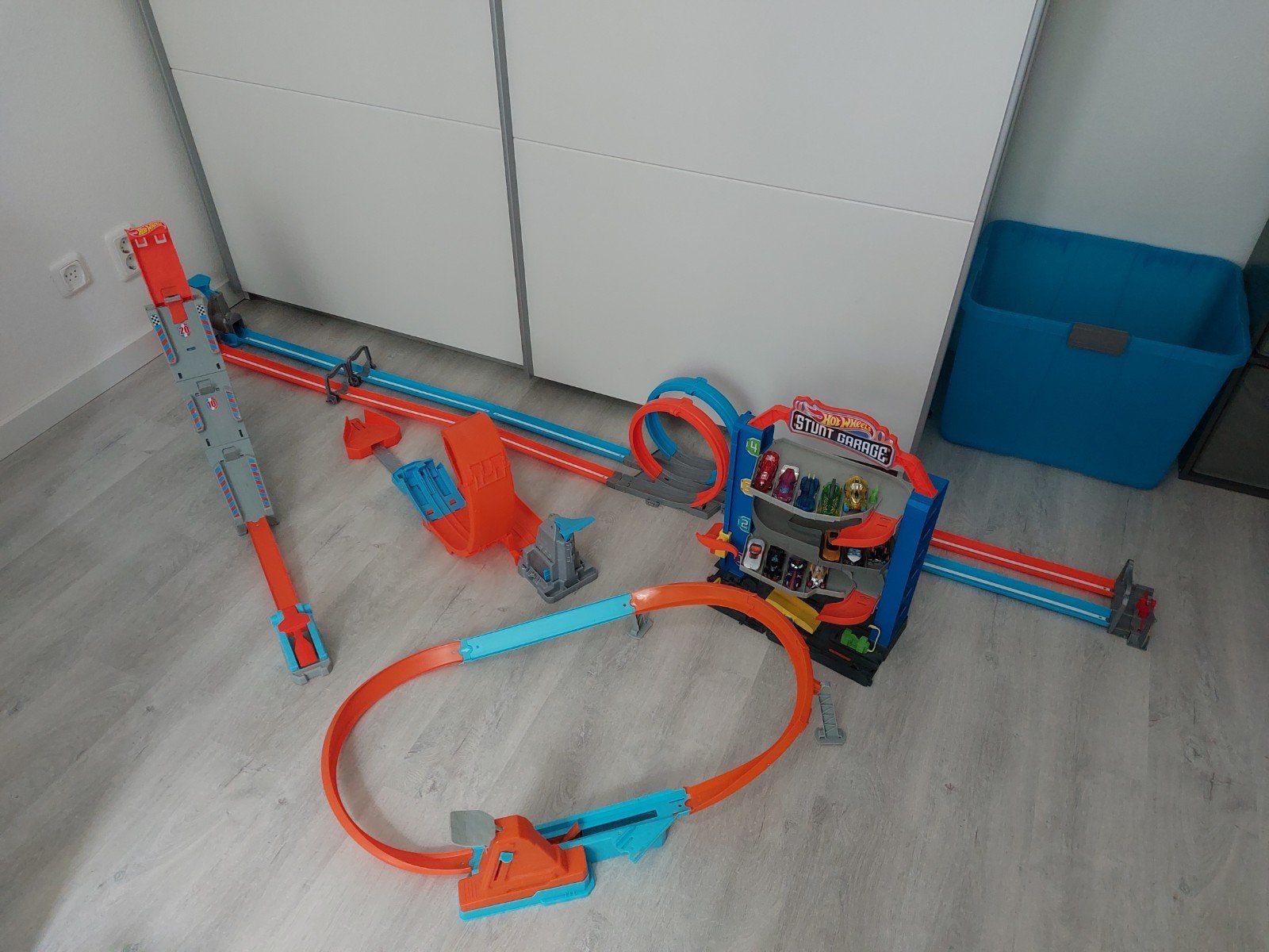 Hotweels (5 sets en autootjes), Ophalen of Verzenden, Hot Wheels, Racebaan, Gebruikt