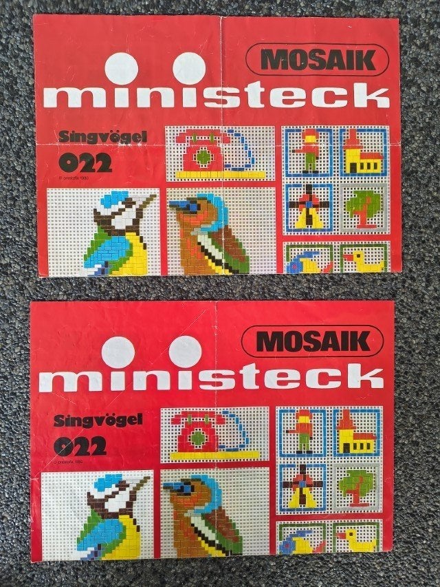 * Ministeck Mosaik nr. 022 Singvogel 1980 *, Verzenden, Gebruikt, Voorbeeldboek