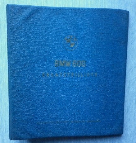 BMW 600 Isetta Ersatzteilliste onderdelenboek 1958 (BMW600), Verzenden