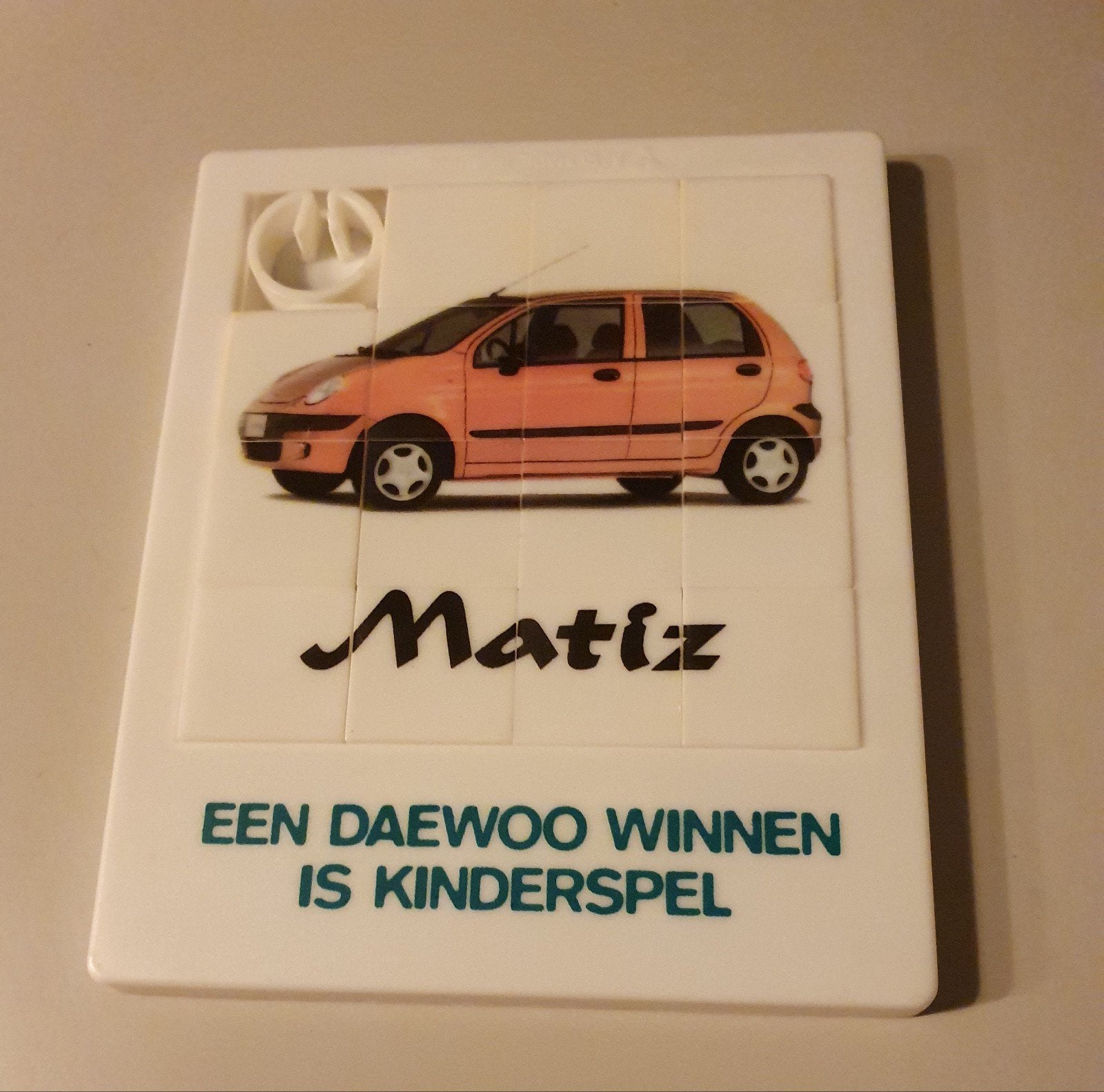 Daewoo, auto, Matiz, schuifpuzzel, 2001, Verzamelen, Ophalen of Verzenden, Overige typen
