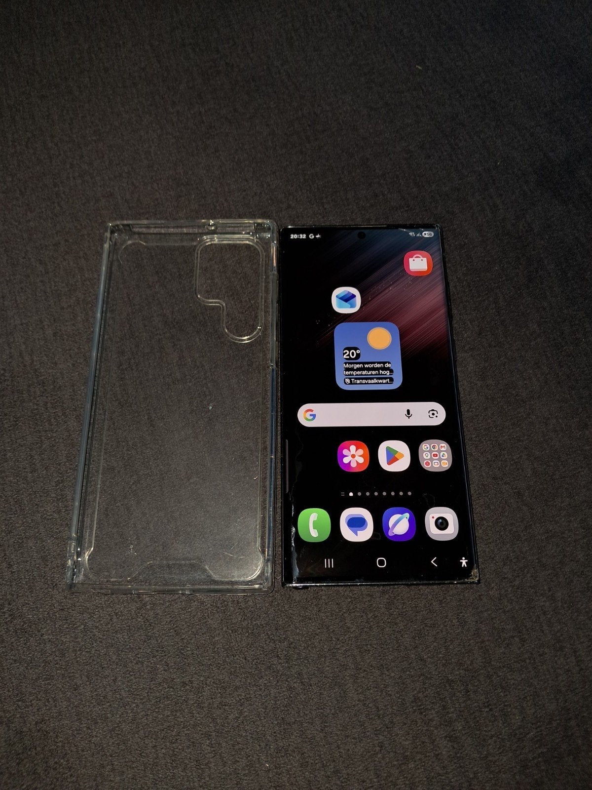 Samsung S22 Ultra 256gb en 12gb werkt goed, Telecommunicatie, Mobiele telefoons | Samsung, Ophalen, Gebruikt, Zwart, Touchscreen