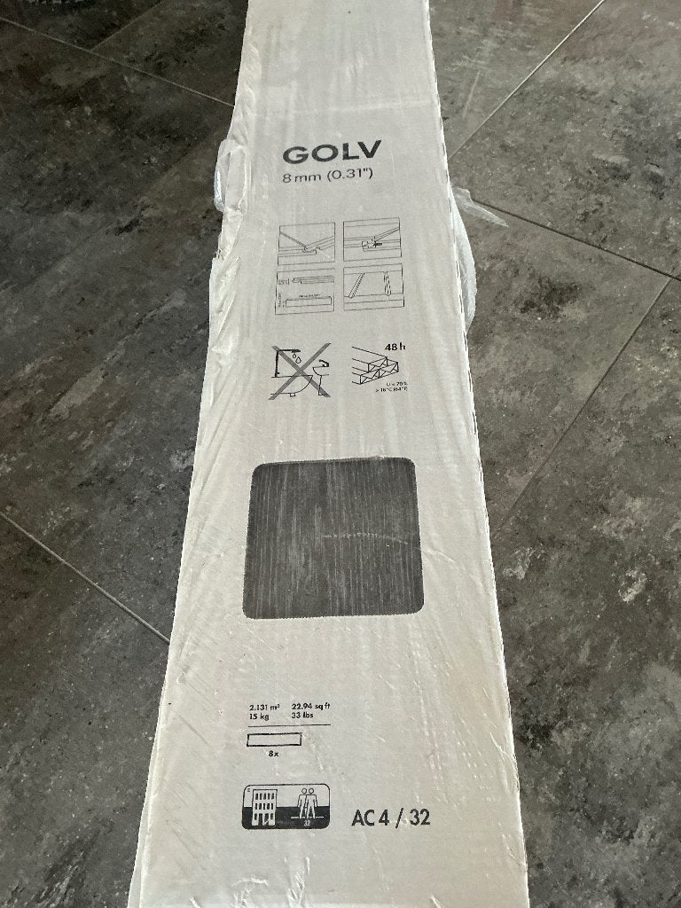 2 pakken IKEA laminaatvloer +/- 4.21m2, Doe-het-zelf en Verbouw, Ophalen, 50 tot 150 cm, Nieuw, Minder dan 5 m²